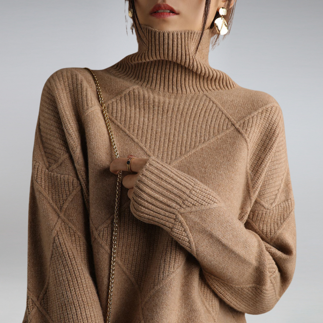Tabitha | Winter-Ready Women's Cashmere Turtleneck Sweater