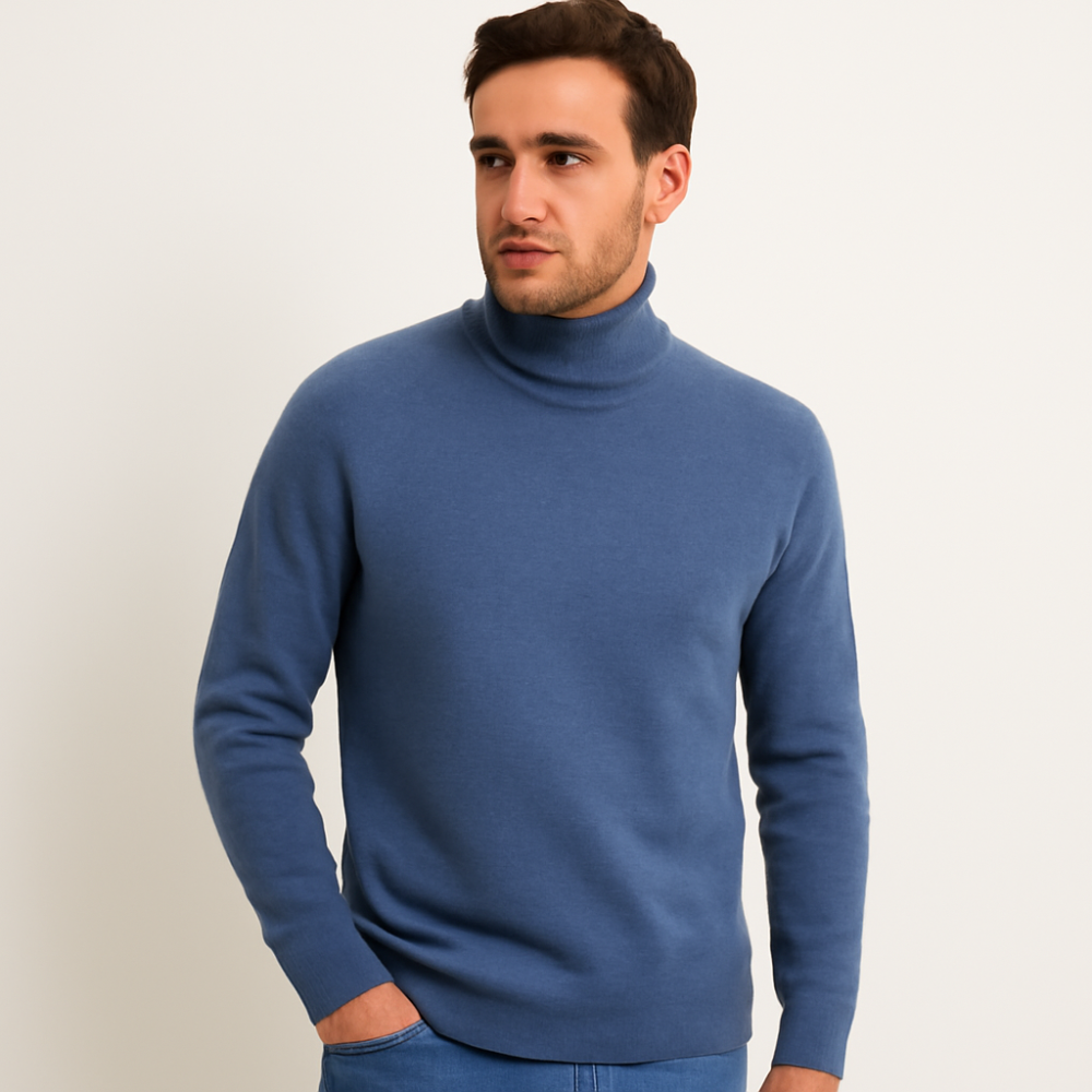 Men's Knitted Turtleneck Sweater | Chunky