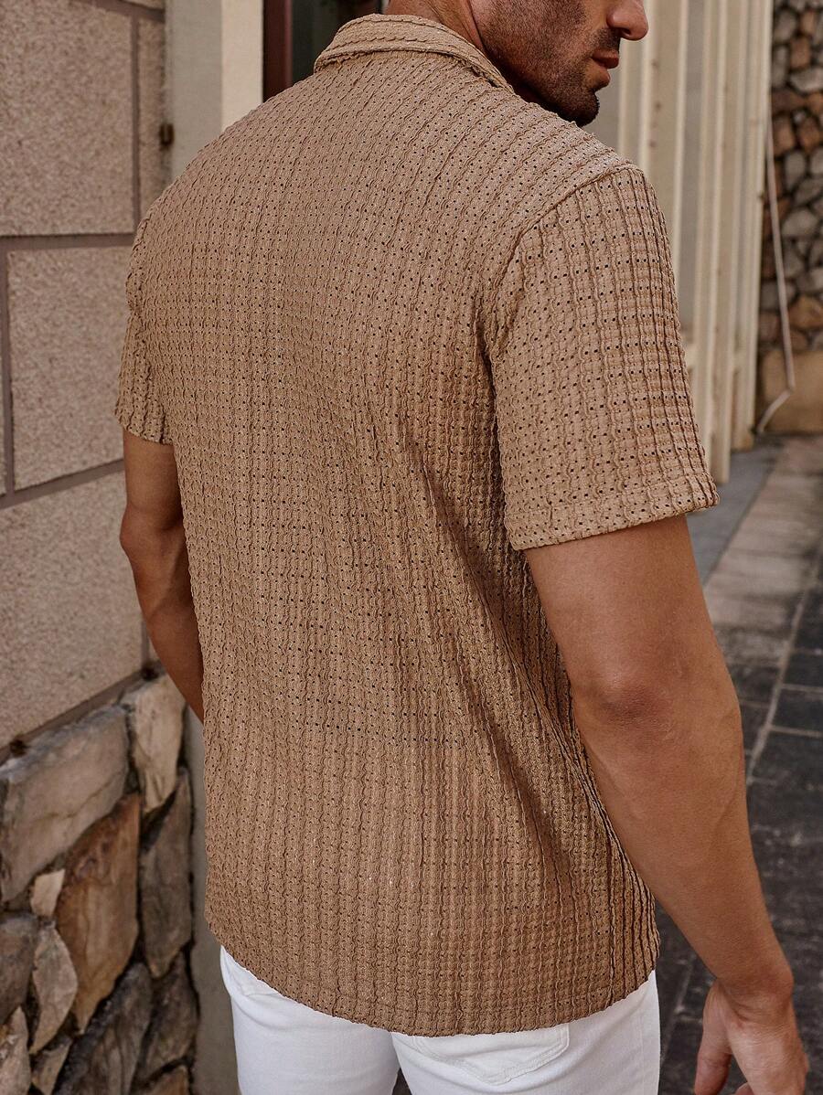 Carlos - Casual Solid Short Sleeve Shirt