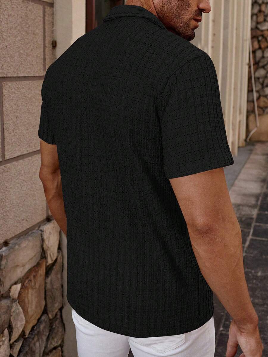 Carlos - Casual Solid Short Sleeve Shirt