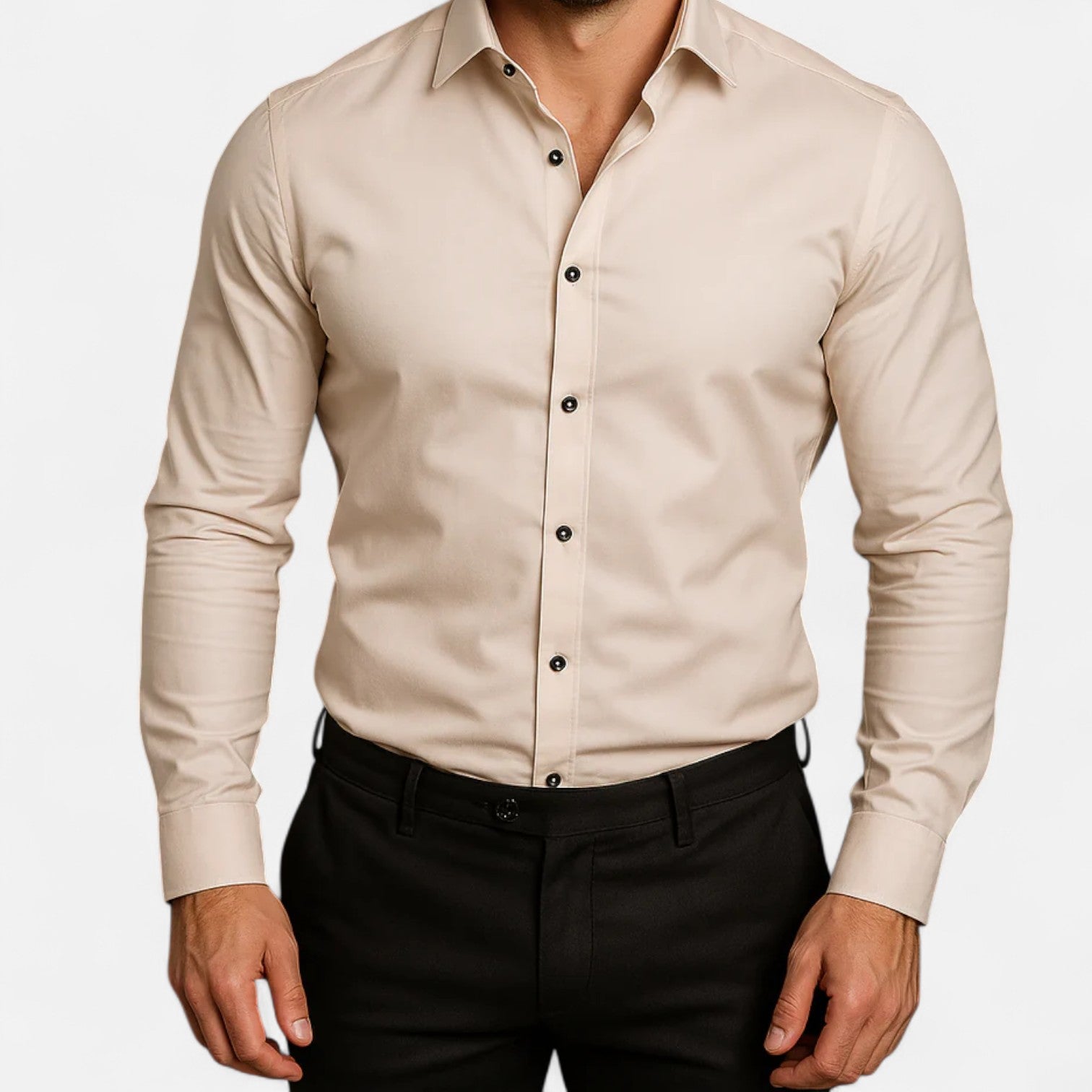 Men’s Classic Wrinkle-Free Shirt – Timeless Elegance, Effortless Maintenance