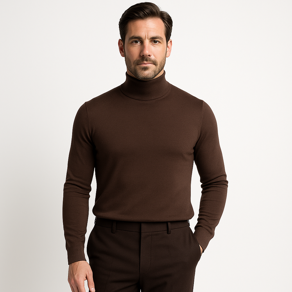 Men's Slim Fit Turtleneck Sweater | Stylish