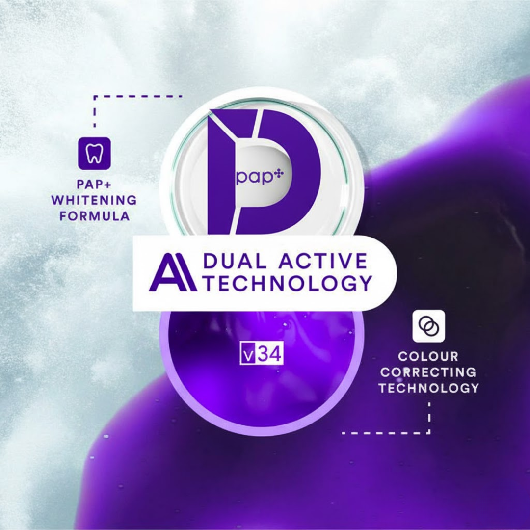 SmileV34™ Dual-Action Teeth Whitening Strips