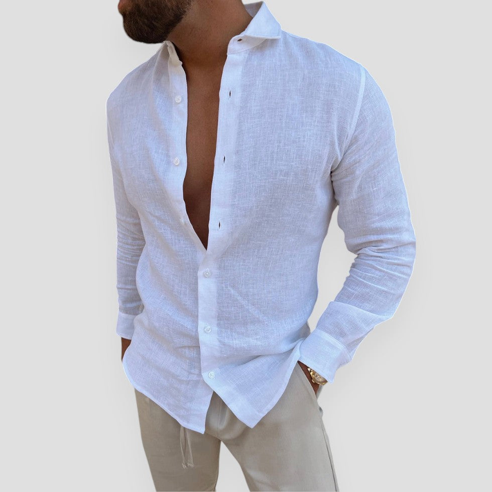 Old Money Linen Shirt For Men