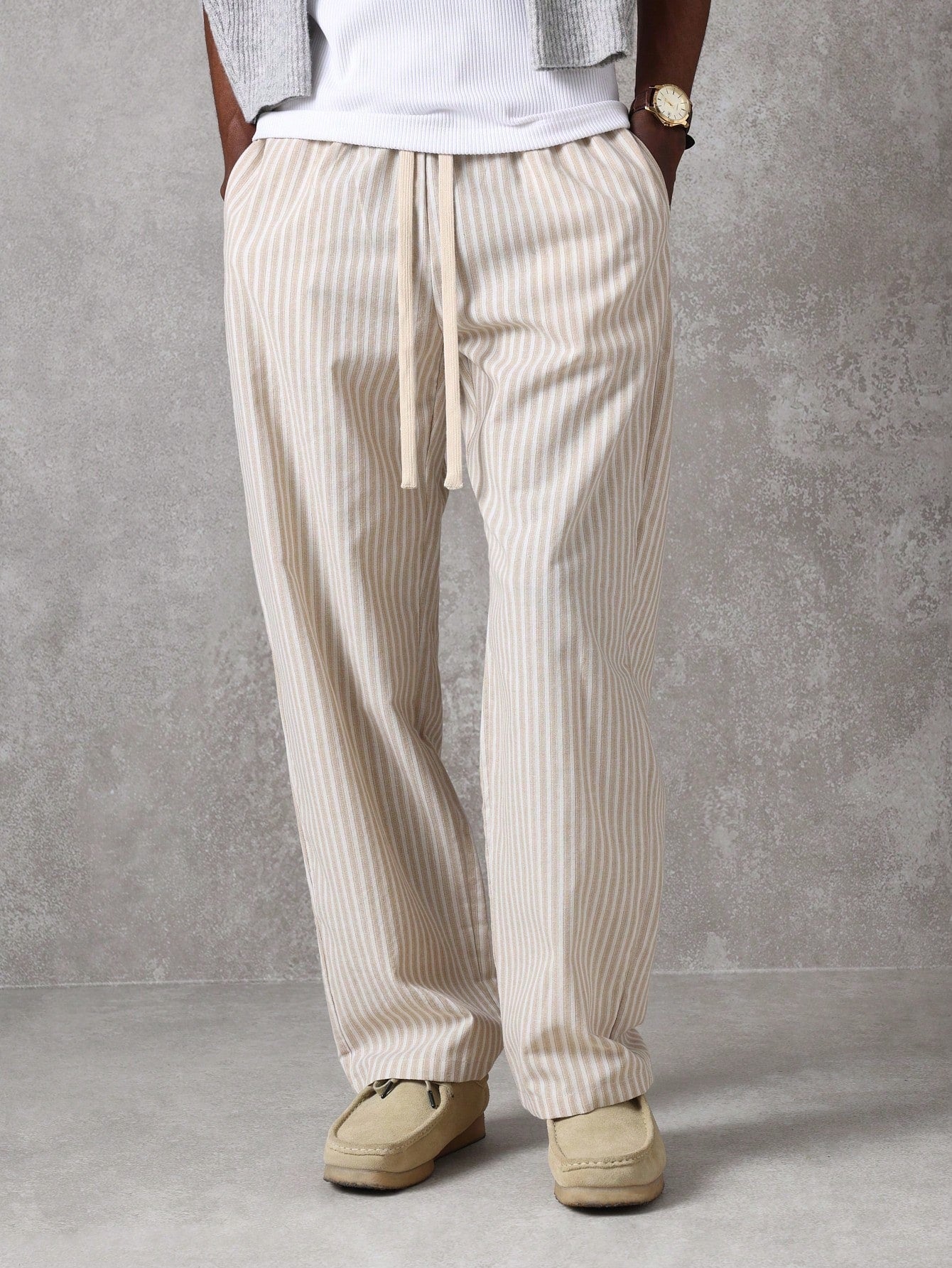 Liam - Casual Striped Skater Pants