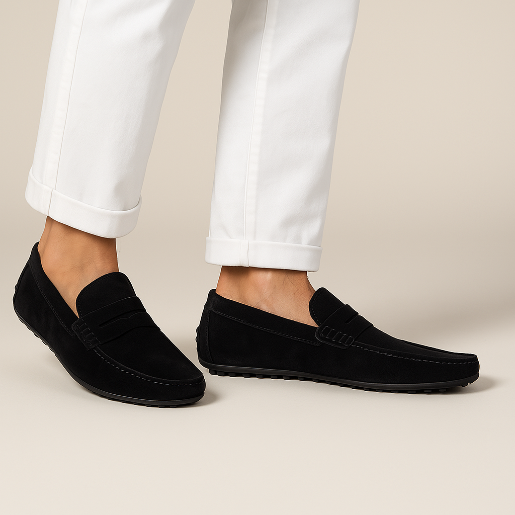 Men's Italian Style Suede Loafers