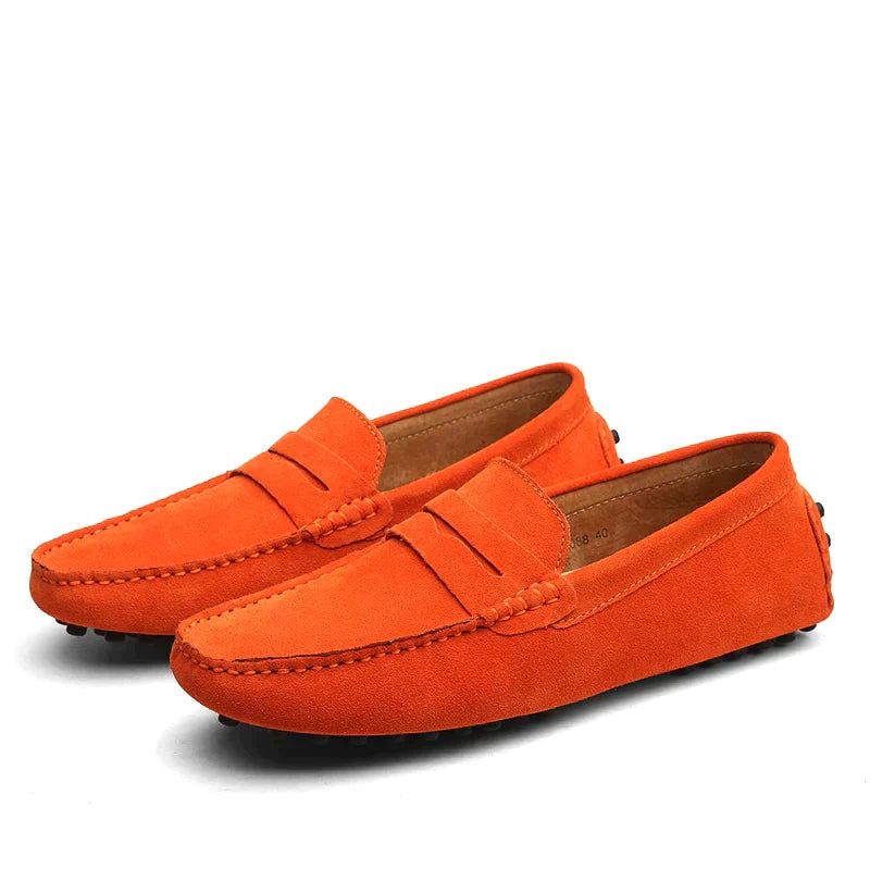Men's Italian Style Suede Loafers