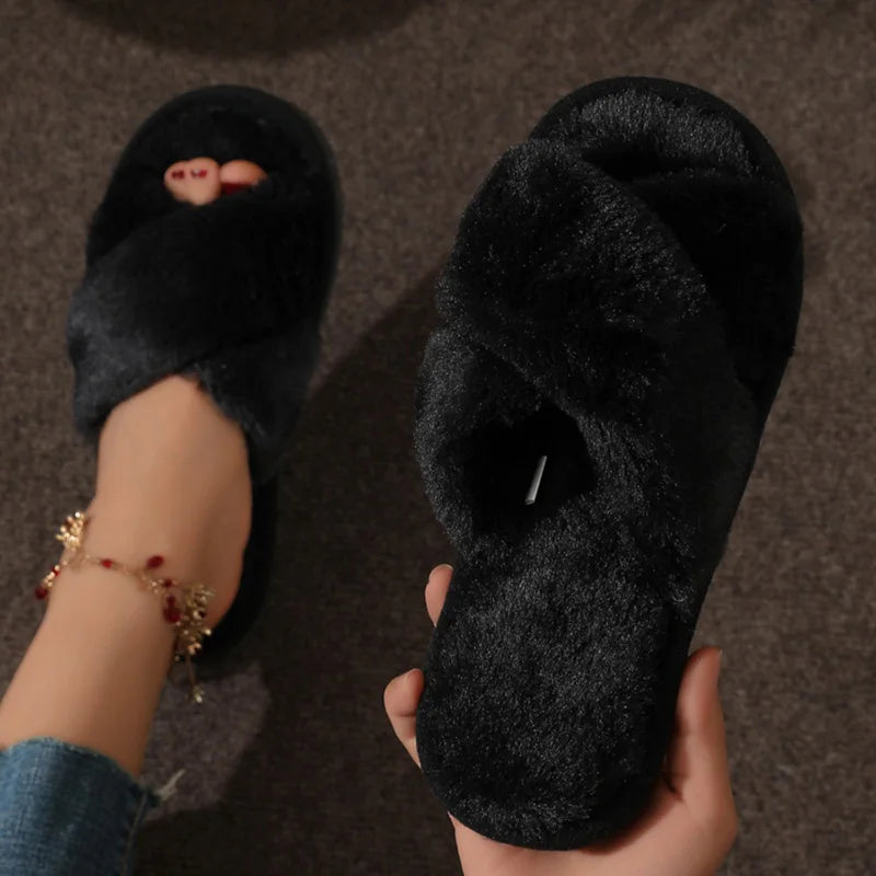 Beatrice | Women's Cozy Open-Toe Slippers