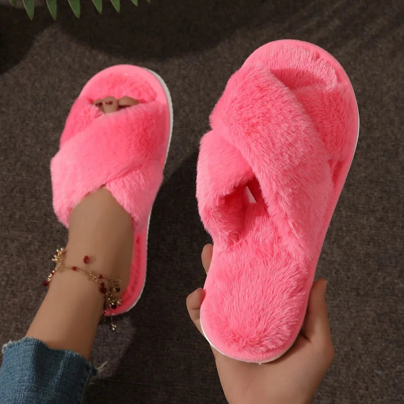 Beatrice | Women's Cozy Open-Toe Slippers