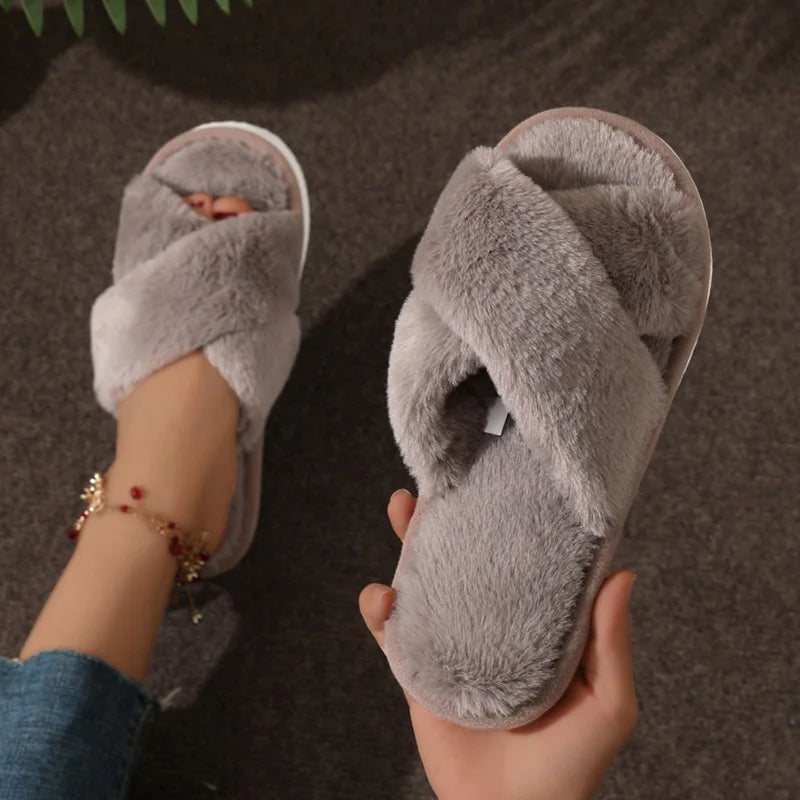 Beatrice | Women's Cozy Open-Toe Slippers
