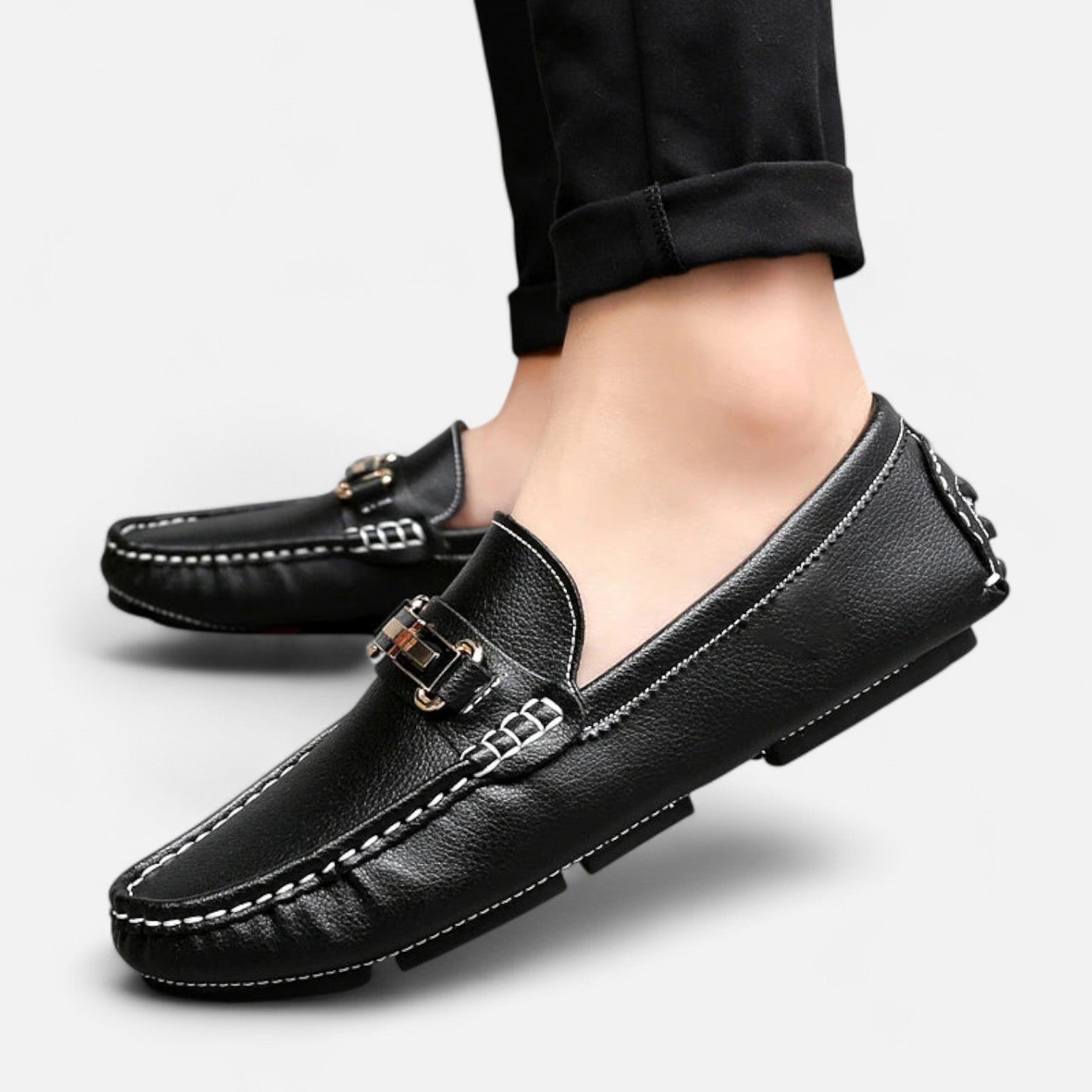 Torino Genuine Leather Loafers – Classic Craftsmanship, Effortless Sophistication