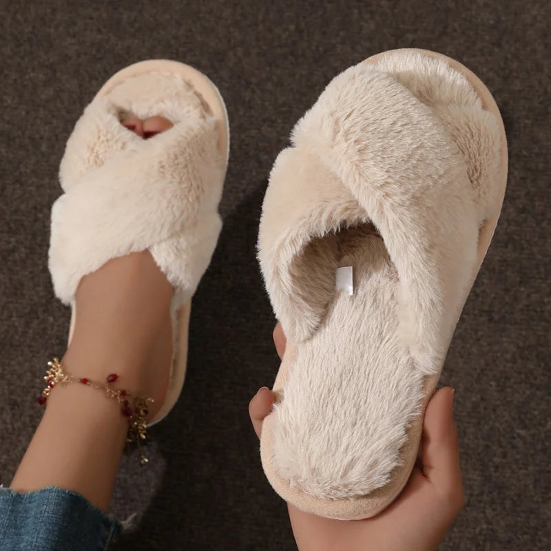 Beatrice | Women's Cozy Open-Toe Slippers
