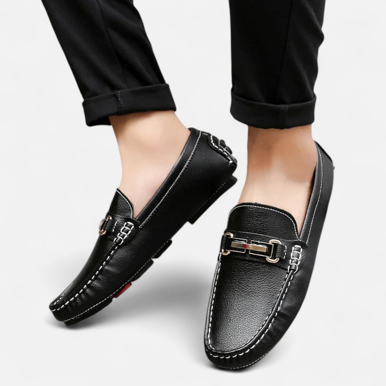 Torino Genuine Leather Loafers – Classic Craftsmanship, Effortless Sophistication