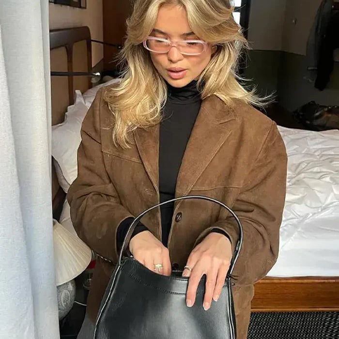 Women’s Oversized Button-Up Winter Jacket