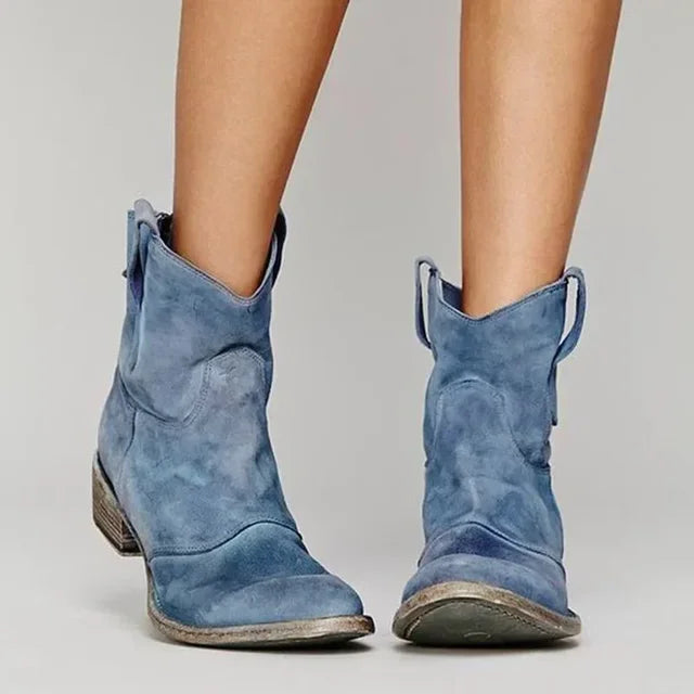 Amelia | Vintage Cowboy Ankle Boots
