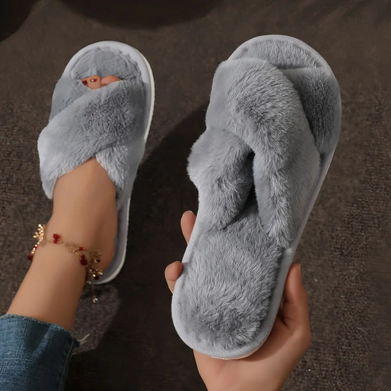 Beatrice | Women's Cozy Open-Toe Slippers