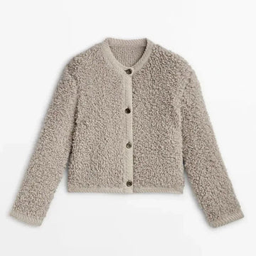 Women’s Button-Up Textured Cardigan | Casual Knitwear