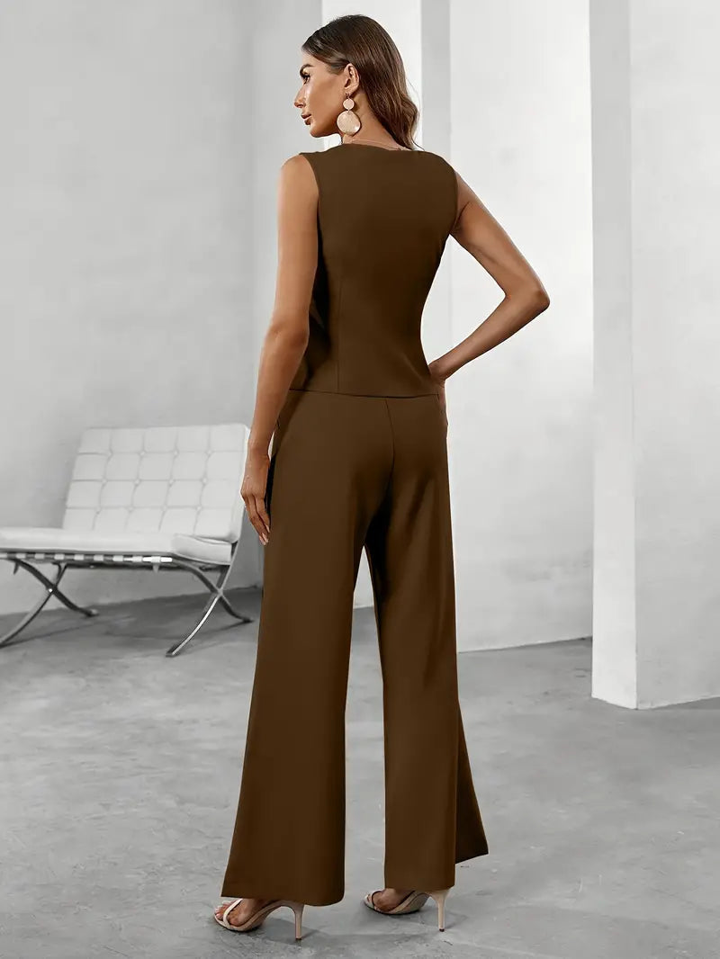 Verona Tailored Wide-Leg Set