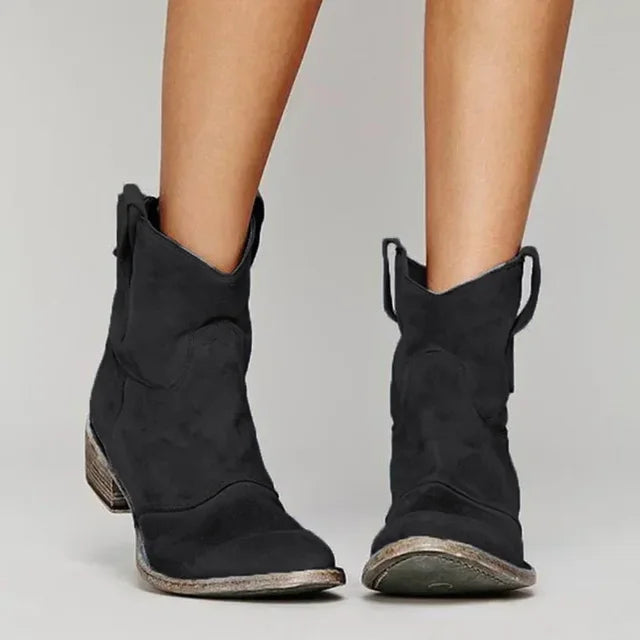Amelia | Vintage Cowboy Ankle Boots