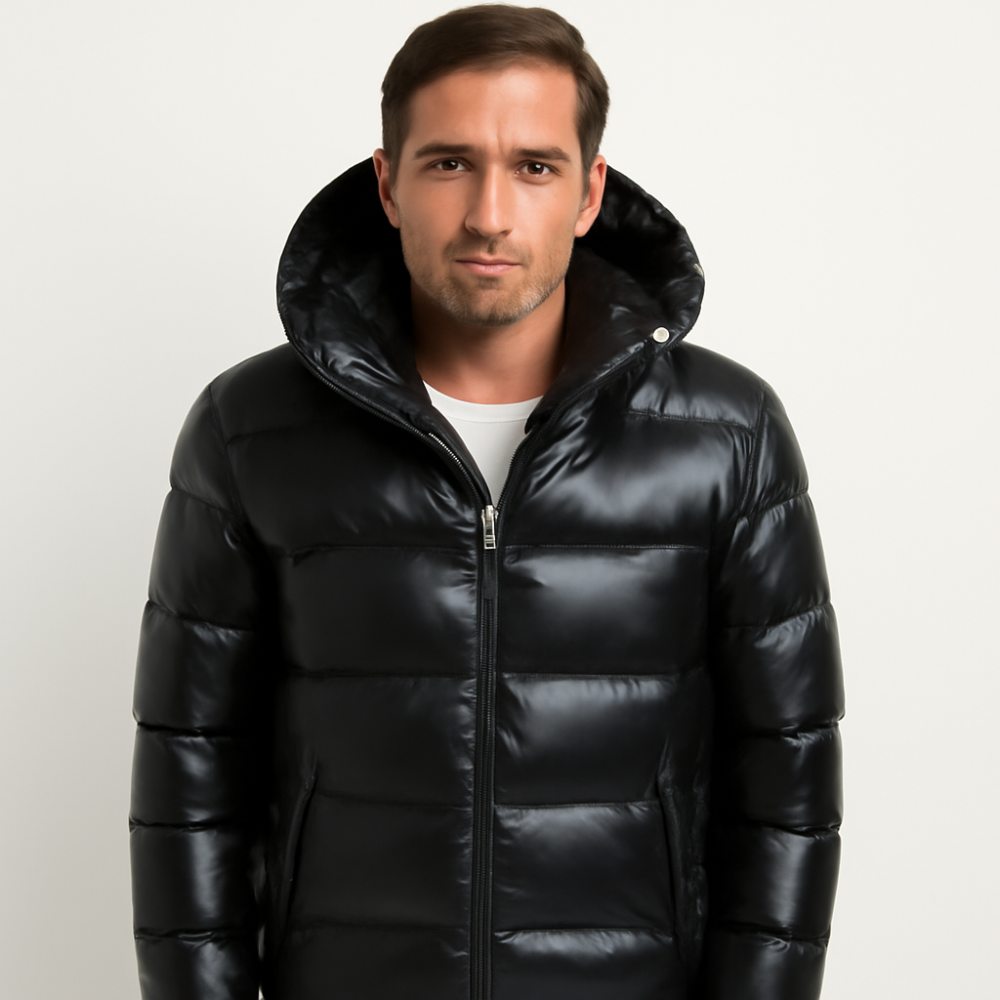 Men's Winter Puffer Jacket | Glossy