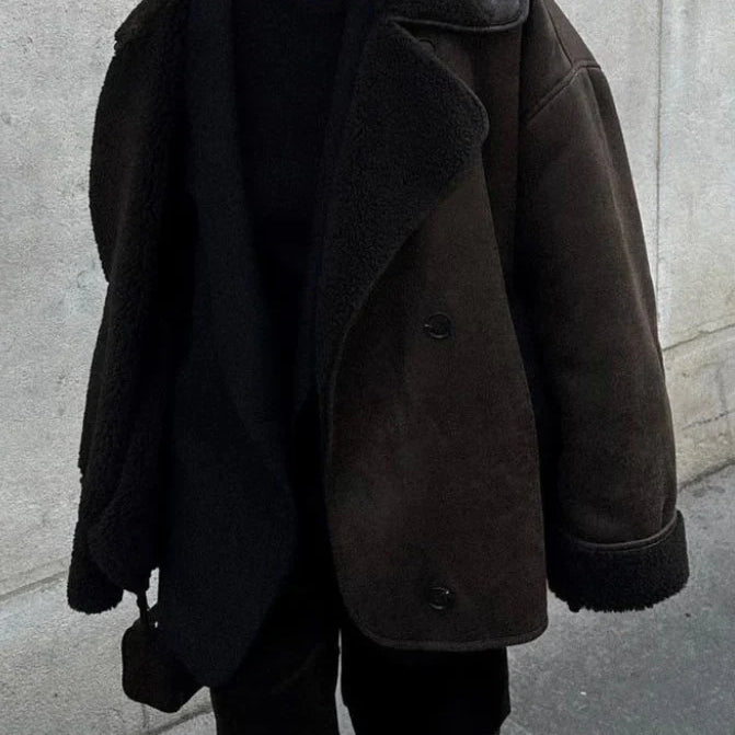 Women’s Vintage Oversized Shearling Jacket