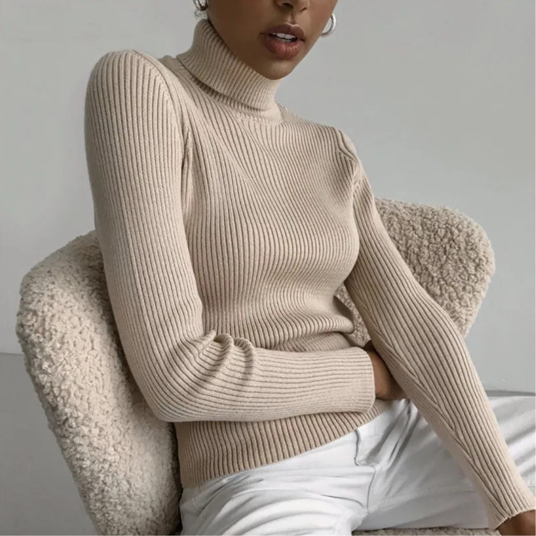 Violet | Winter-Ready Cashmere Turtleneck Sweater