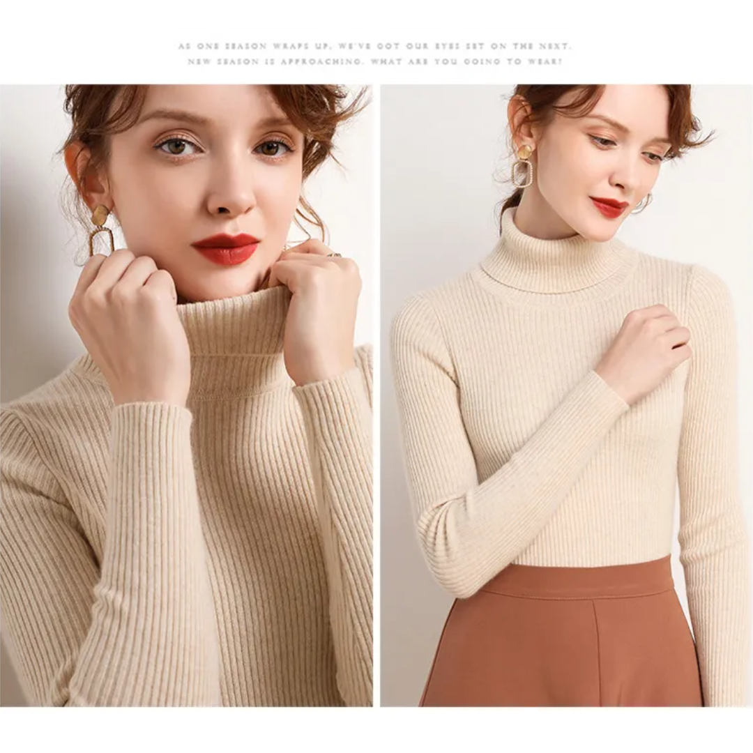 Juliette | Winter-Ready Cashmere Turtleneck Sweater