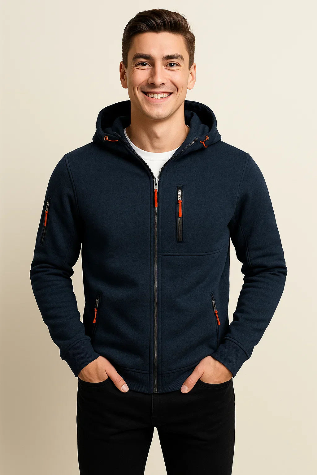 Soft Men's Hoodie with Zipper