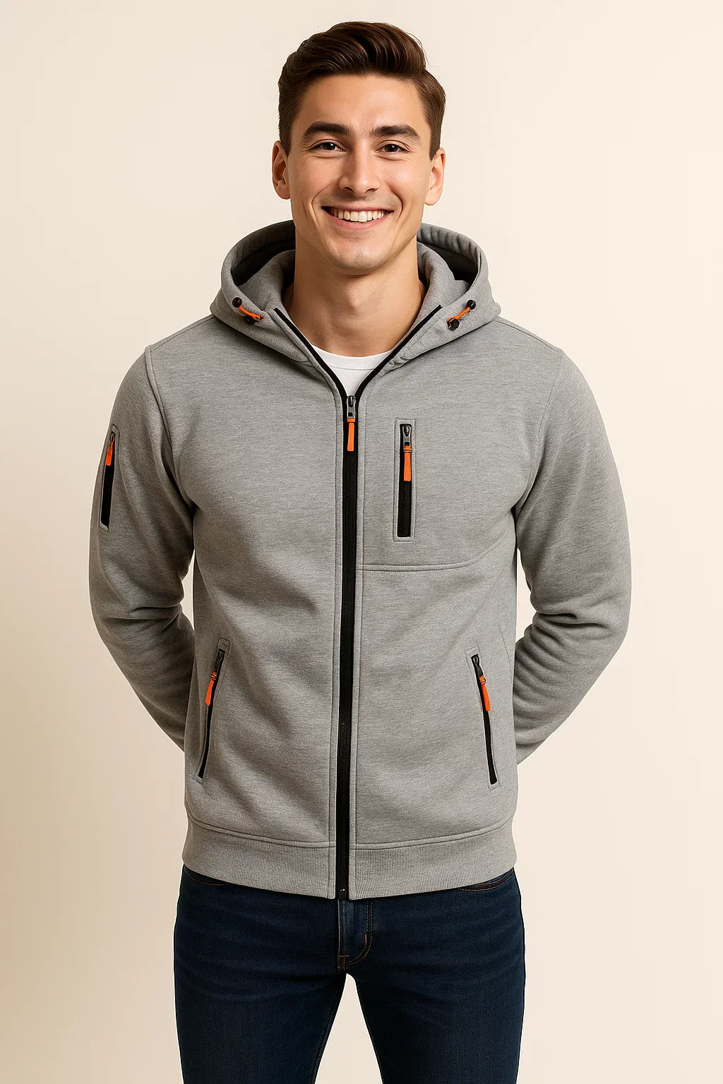 Soft Men's Hoodie with Zipper