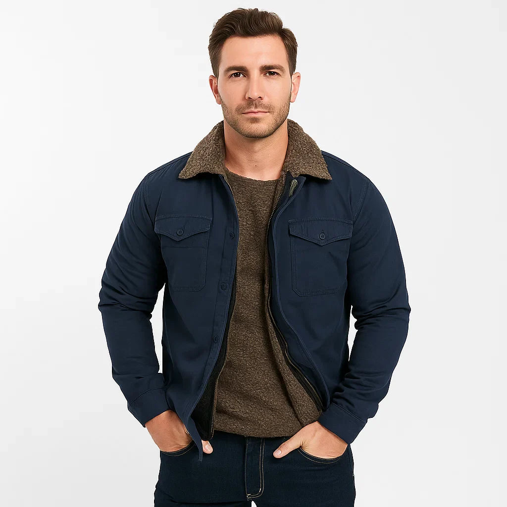 Men's Insulated Fleece Jacket | Button-Up