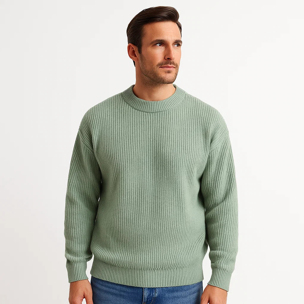 Men's Ribbed Knit Pullover | Sweater