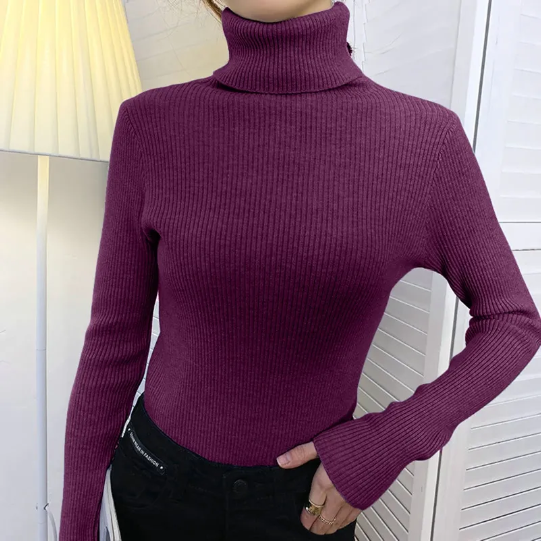 Violet | Winter-Ready Cashmere Turtleneck Sweater