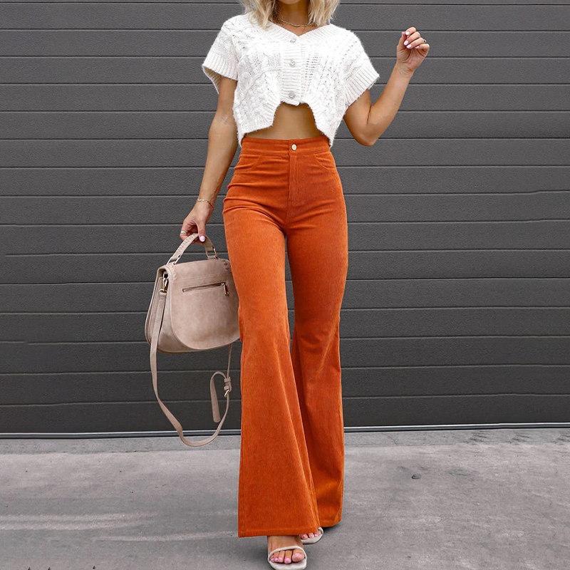 Sierra High-Waist Flared Pants