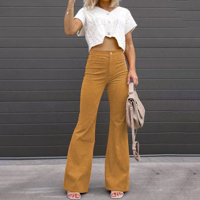 Sierra High-Waist Flared Pants