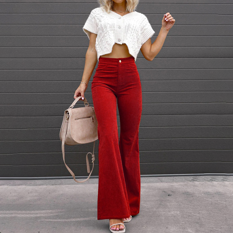 Sierra High-Waist Flared Pants