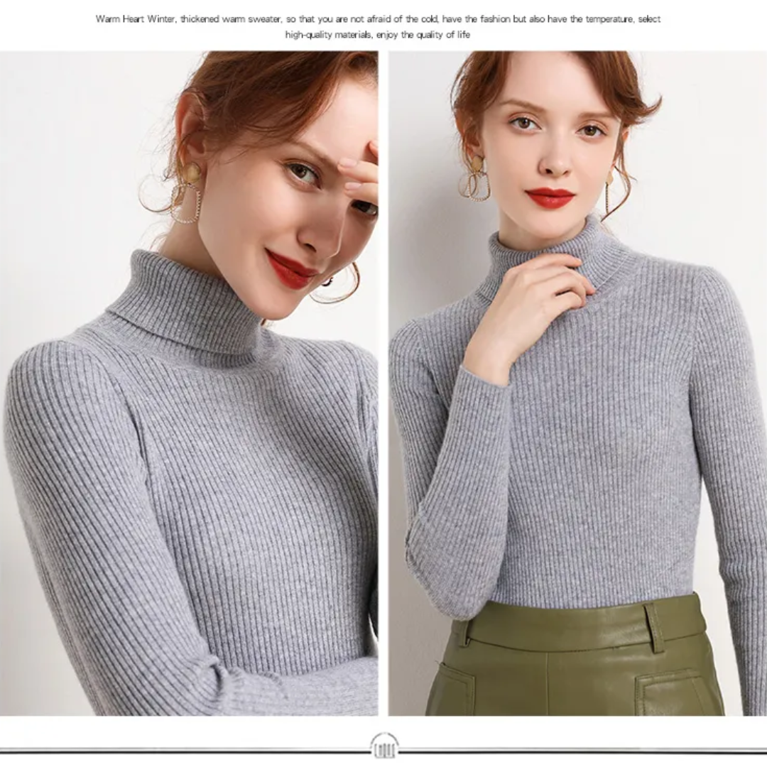 Juliette | Winter-Ready Cashmere Turtleneck Sweater