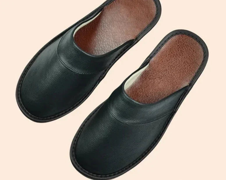 Leather Men's Slippers - Lucas
