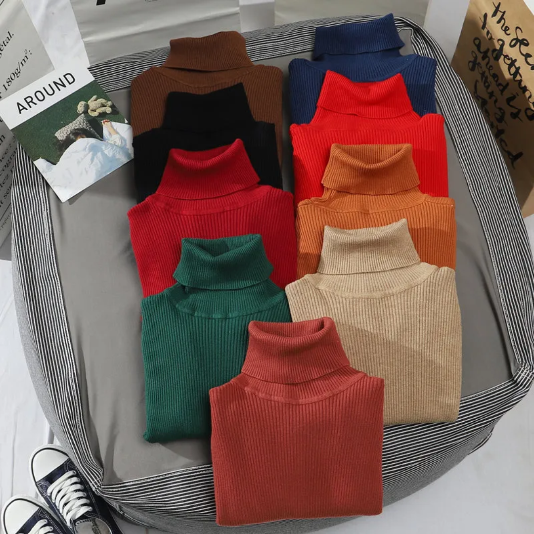 Violet | Winter-Ready Cashmere Turtleneck Sweater