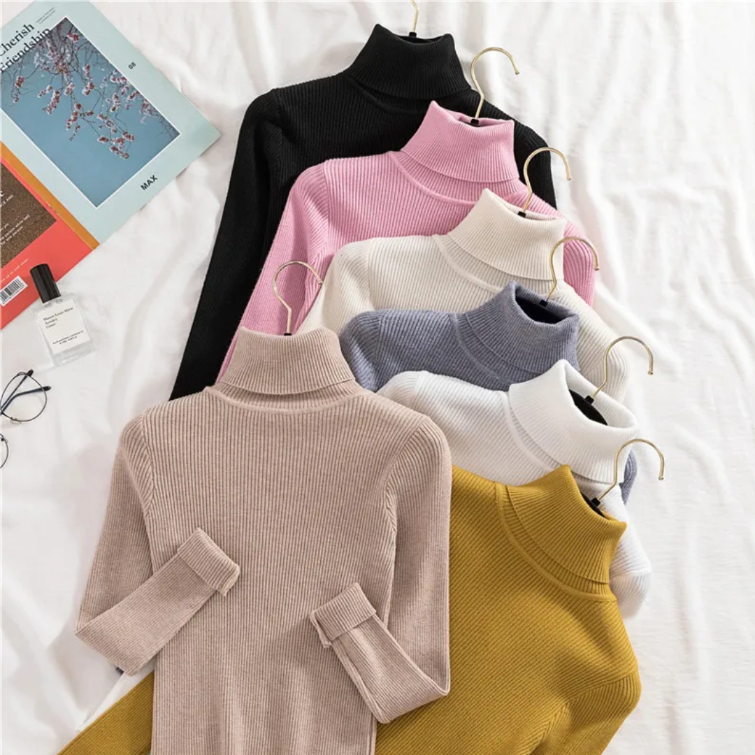 Violet | Winter-Ready Cashmere Turtleneck Sweater