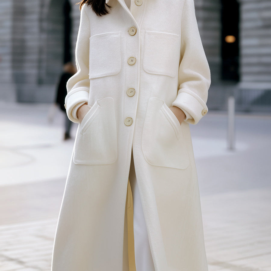 Elena | Oversized Pocket Coat - Maison & Moor