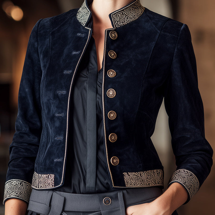 Navy | Military-Inspired Jacket - Maison & Moor