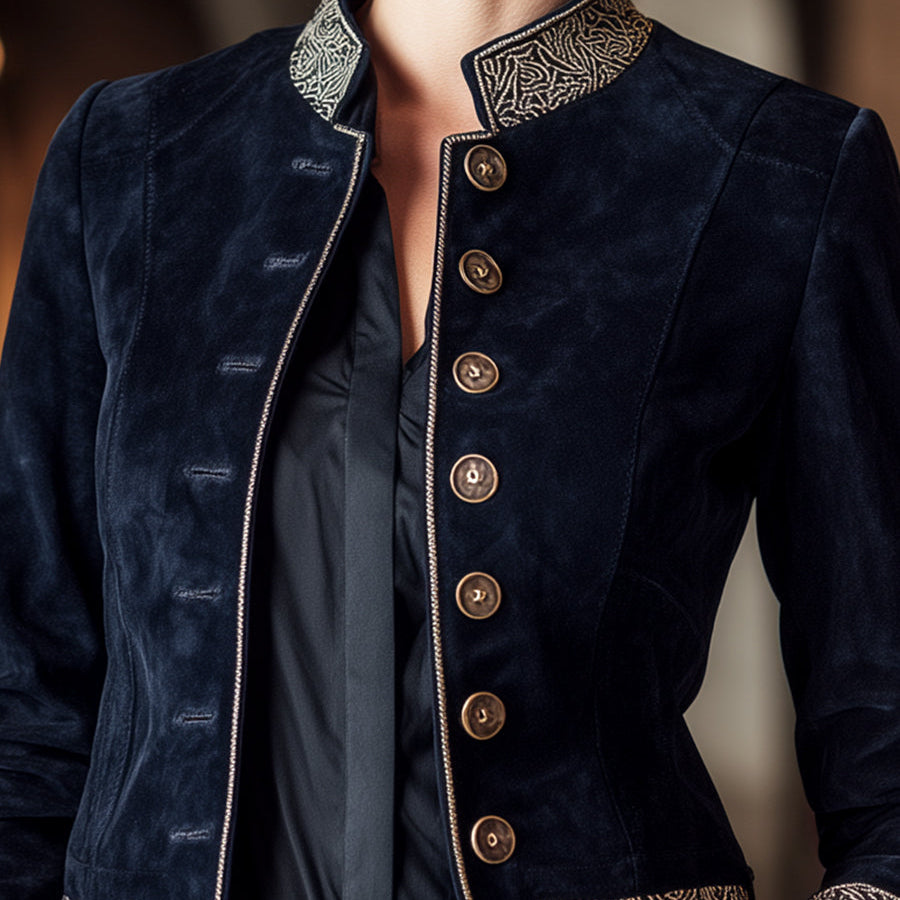 Navy | Military-Inspired Jacket - Maison & Moor