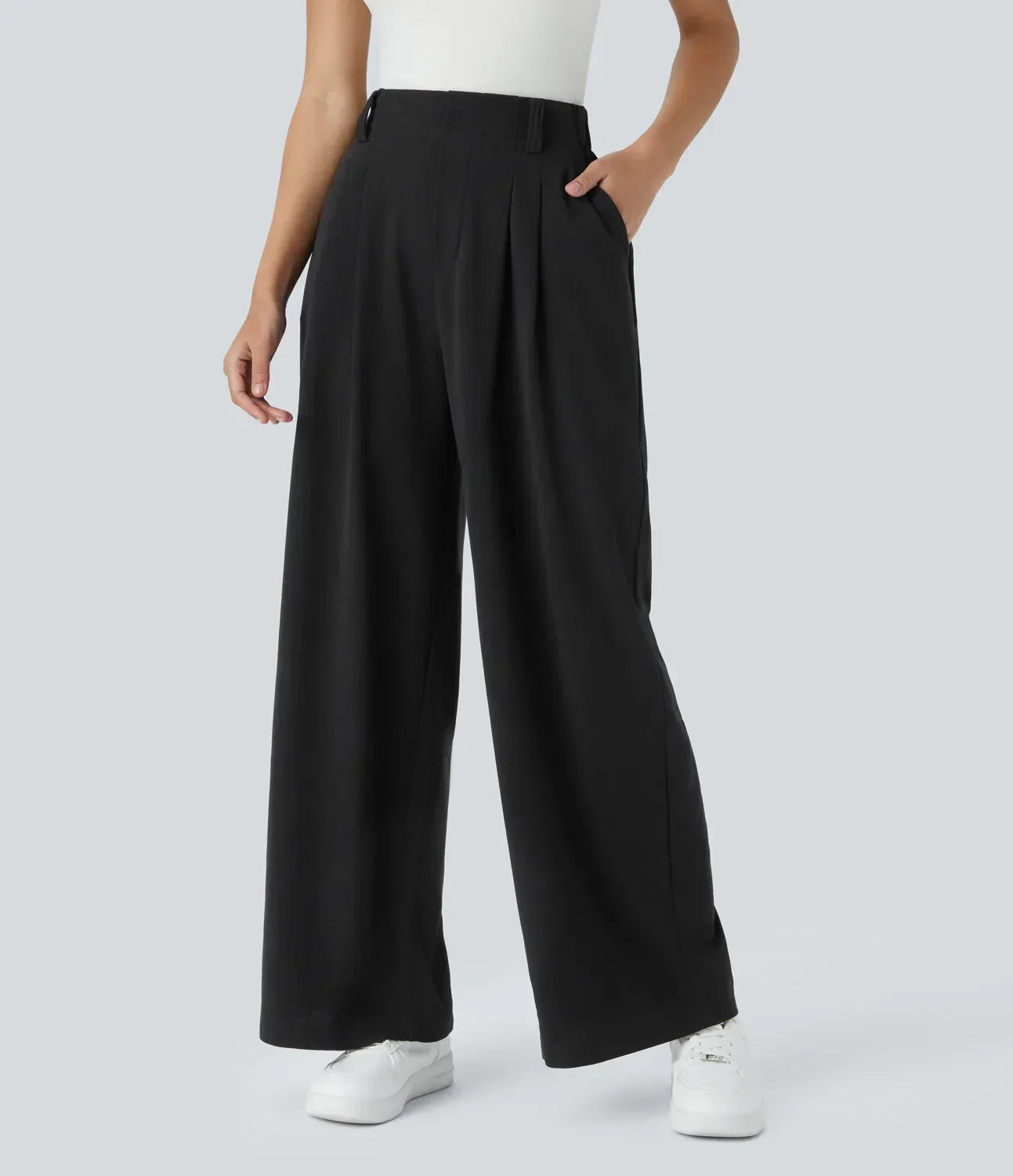 Maison™ - Elegant Elasticated High-Waisted Trousers